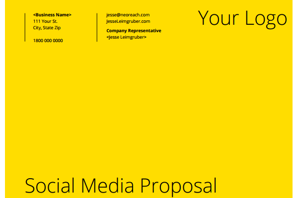 social media proposal template download 17